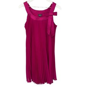 Dressbarn Collection Women’s Sleeveless Pleated Fully Lined Pink Dress Size 8